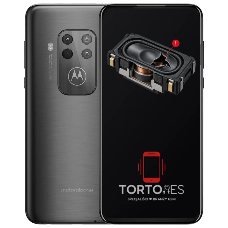 Motorola One Zoom z symbolem głośnika multimedialnego - wymiana głośnika multimedialnego