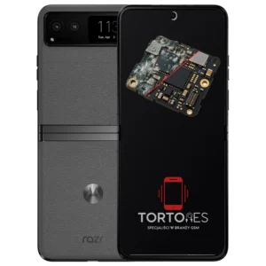 Motorola Razr 40 z ilustracją zalania - czyszczenie po zalaniu