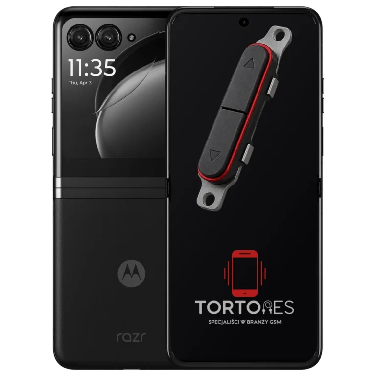 Motorola Razr 40 Ultra z symbolem przycisków - naprawa przycisków włączania i głośności