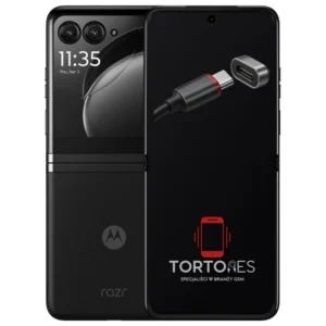 Motorola Razr 40 Ultra z ilustracją złącza ładowania - naprawa złącza ładowania