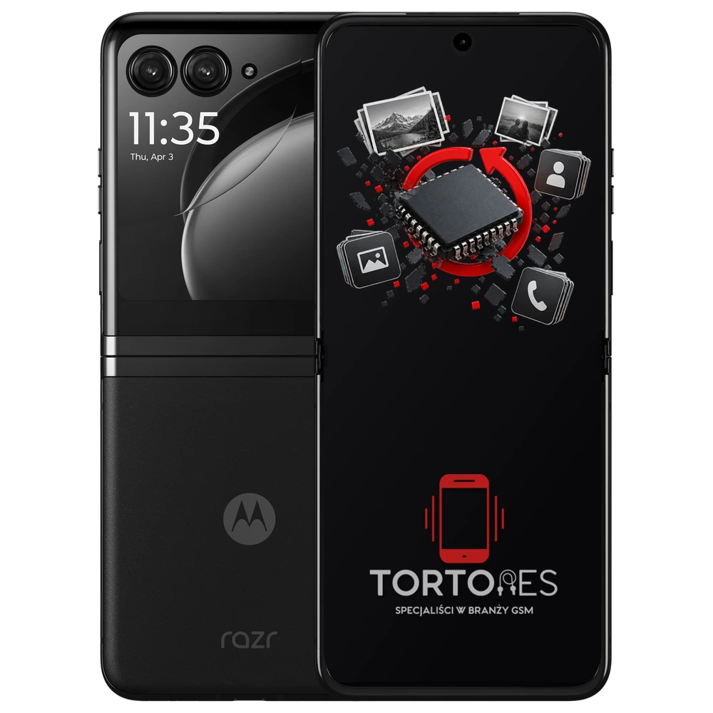 Motorola Razr 40 Ultra z ilustracją odzyskiwania danych - odzyskiwanie danych
