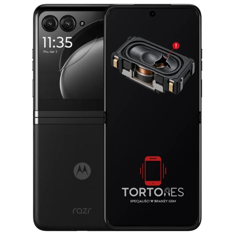 Motorola Razr 40 Ultra z symbolem głośnika multimedialnego - wymiana głośnika multimedialnego