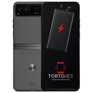 Motorola Razr 40 z ilustracją baterii - wymiana baterii