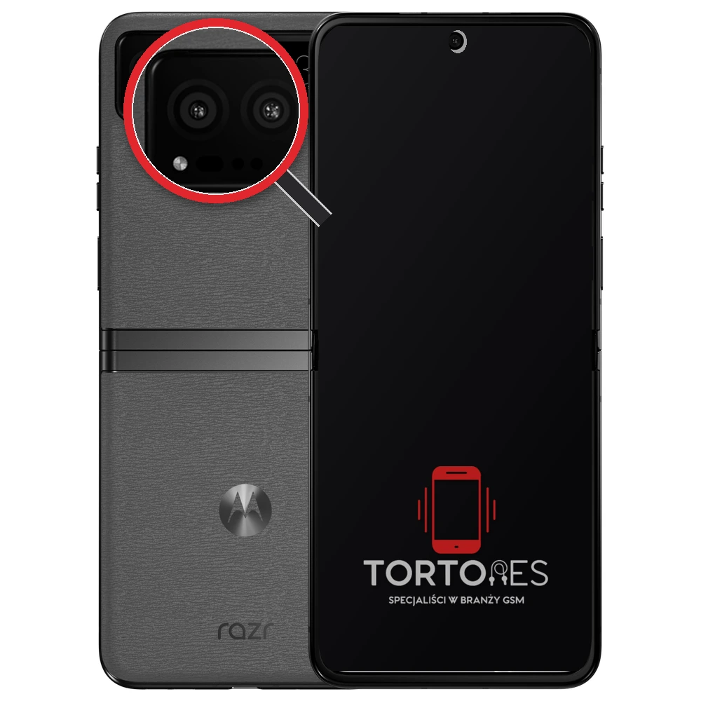 Motorola Razr 40 z lupą na tylnych aparatach - wymiana tylnej kamery