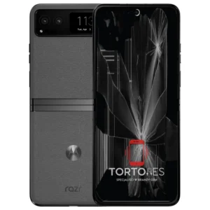 Motorola Razr 40 z ilustracją pękniętego wyświetlacza - wymiana zbitego wyświetlacza
