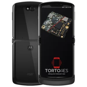 Motorola Razr 5G z ilustracją zalania - czyszczenie po zalaniu