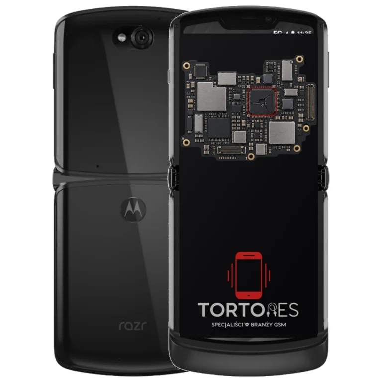 Motorola Razr 5G z ilustracją płyty głównej - naprawa płyty głównej