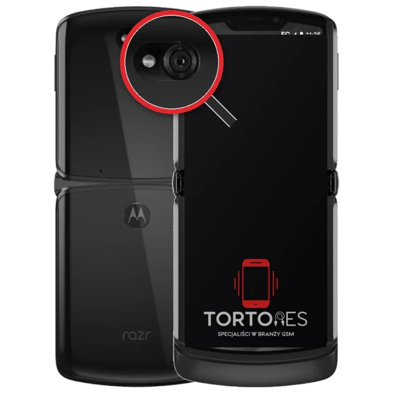 Motorola Razr 5G z lupą na tylnych aparatach - wymiana tylnej kamery