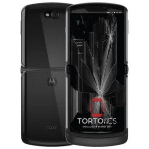 Motorola Razr 5G z ilustracją pękniętego wyświetlacza - wymiana zbitego wyświetlacza