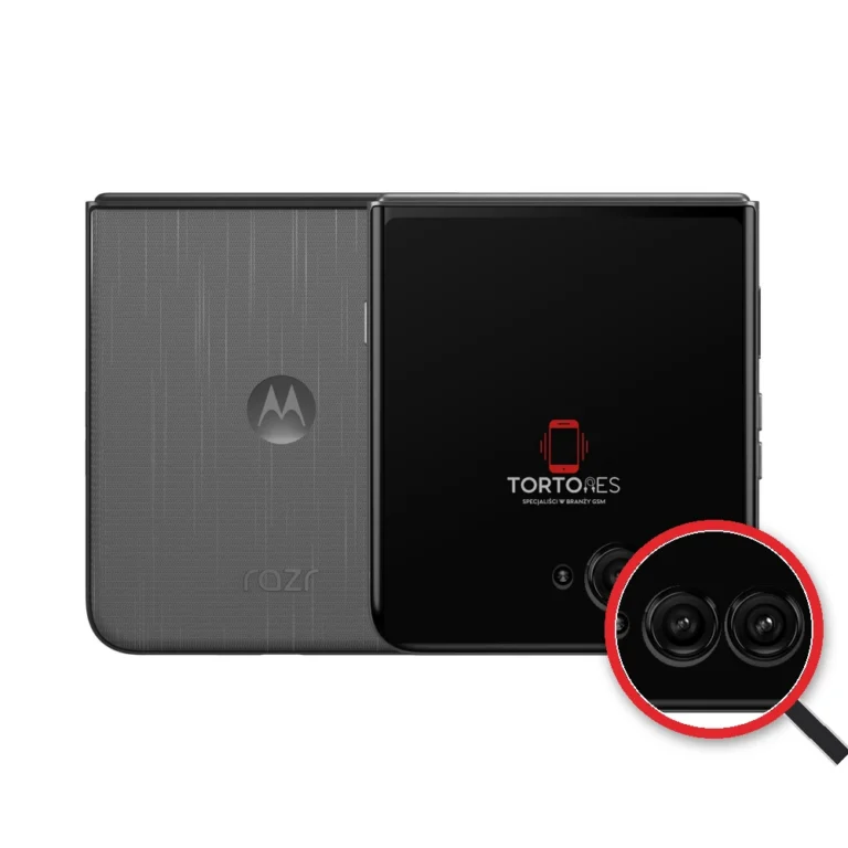 Motorola Razr 60 Ultra z lupą na tylnych aparatach - wymiana tylnej kamery