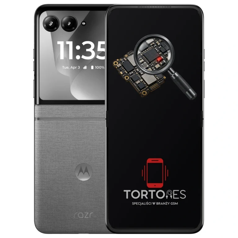 Motorola Razr 70 z symbolem diagnostyki - diagnoza telefonu