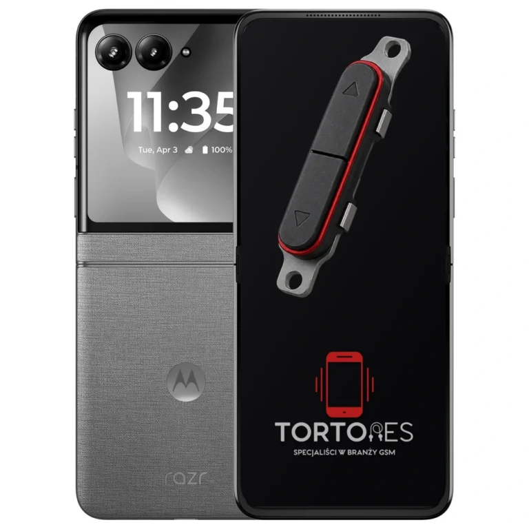 Motorola Razr 70 z symbolem przycisków - naprawa przycisków włączania i głośności