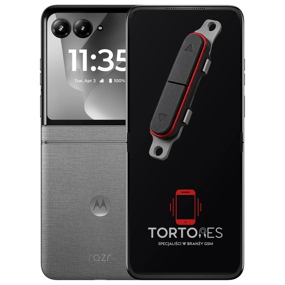 Motorola Razr 70 z symbolem przycisków - naprawa przycisków włączania i głośności