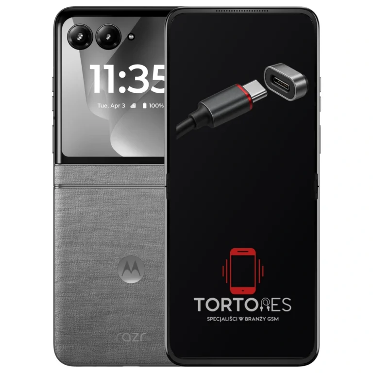 Motorola Razr 70 z ilustracją złącza ładowania - naprawa złącza ładowania