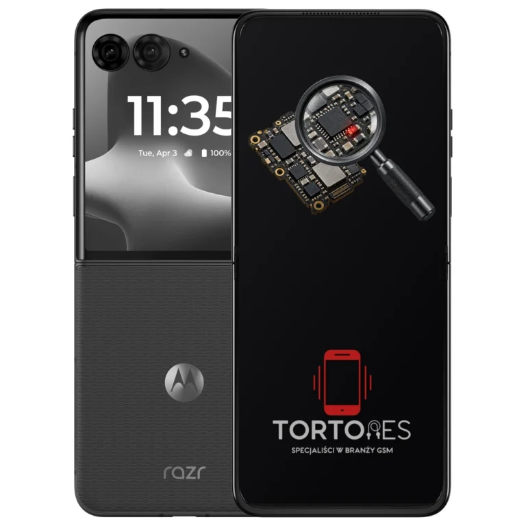 Motorola Razr 70 Plus z symbolem diagnostyki - diagnoza telefonu