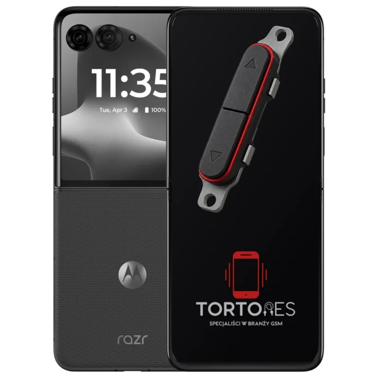 Motorola Razr 70 Plus z symbolem przycisków - naprawa przycisków włączania i głośności