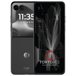Motorola Razr 70 Plus z ilustracją pękniętego wyświetlacza - wymiana zbitego wyświetlacza