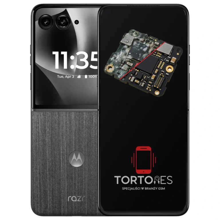 Motorola Razr 70 Ultra z ilustracją zalania - czyszczenie po zalaniu