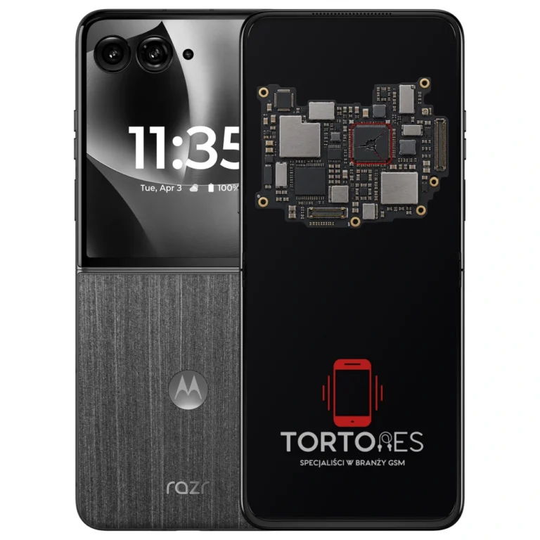 Motorola Razr 70 Ultra z ilustracją płyty głównej - naprawa płyty głównej