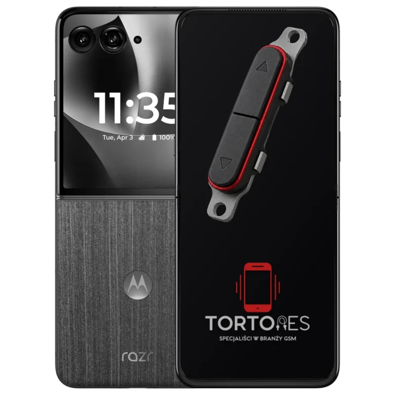 Motorola Razr 70 Ultra z symbolem przycisków - naprawa przycisków włączania i głośności