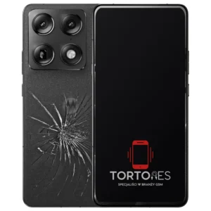 Motorola Signature z ilustracją pękniętej tylnej klapki - wymiana zbitej klapki