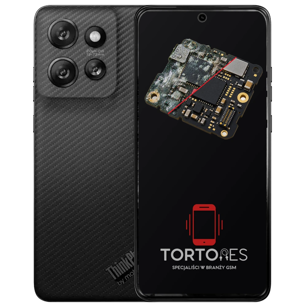 Motorola ThinkPhone 25 z ilustracją zalania - czyszczenie po zalaniu