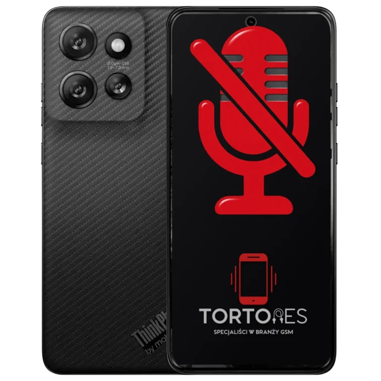 Motorola ThinkPhone 25 z symbolem mikrofonu - naprawa mikrofonu