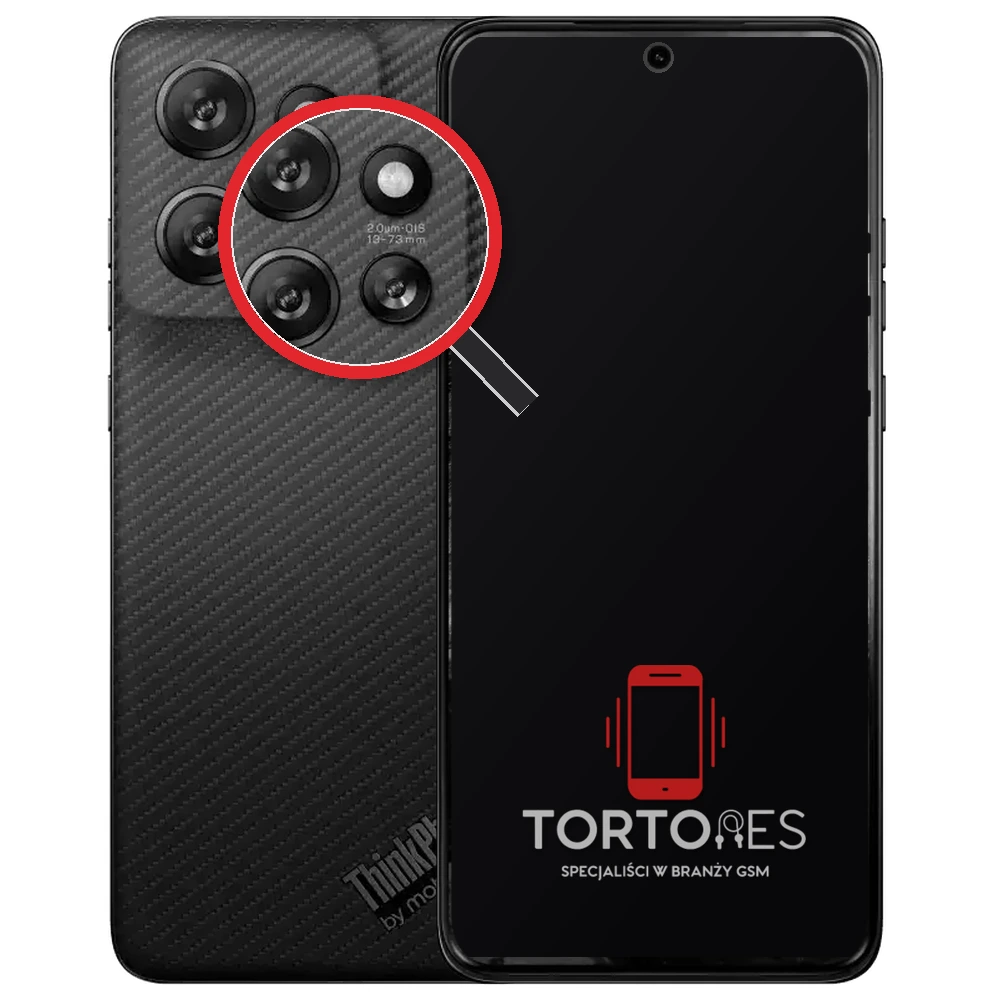 Motorola ThinkPhone 25 z lupą na tylnych aparatach - wymiana tylnej kamery