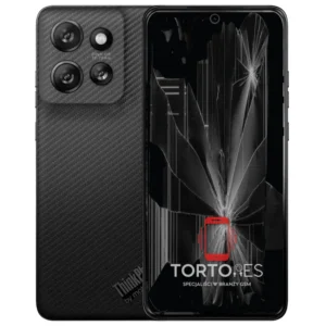 Motorola ThinkPhone 25 z ilustracją pękniętego wyświetlacza - wymiana zbitego wyświetlacza
