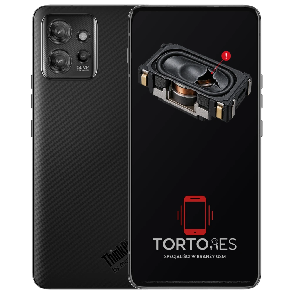 Motorola ThinkPhone z symbolem głośnika multimedialnego - wymiana głośnika multimedialnego