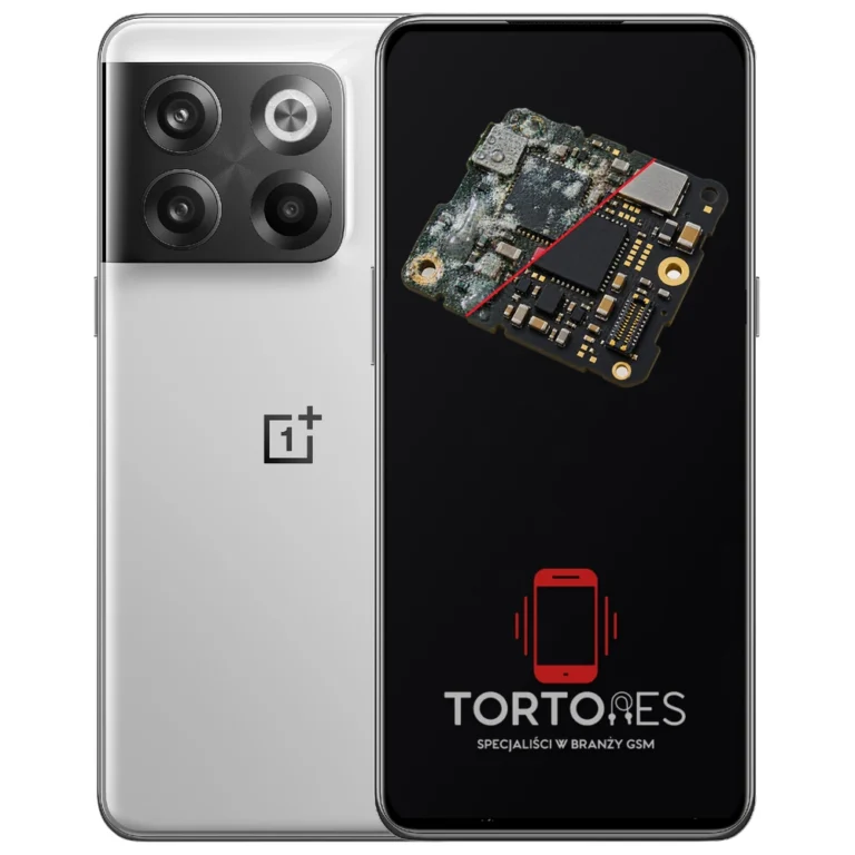 OnePlus 10T z ilustracją zalania - czyszczenie po zalaniu
