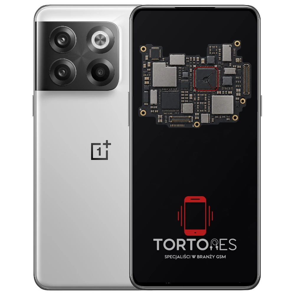 OnePlus 10T z ilustracją płyty głównej - naprawa płyty głównej