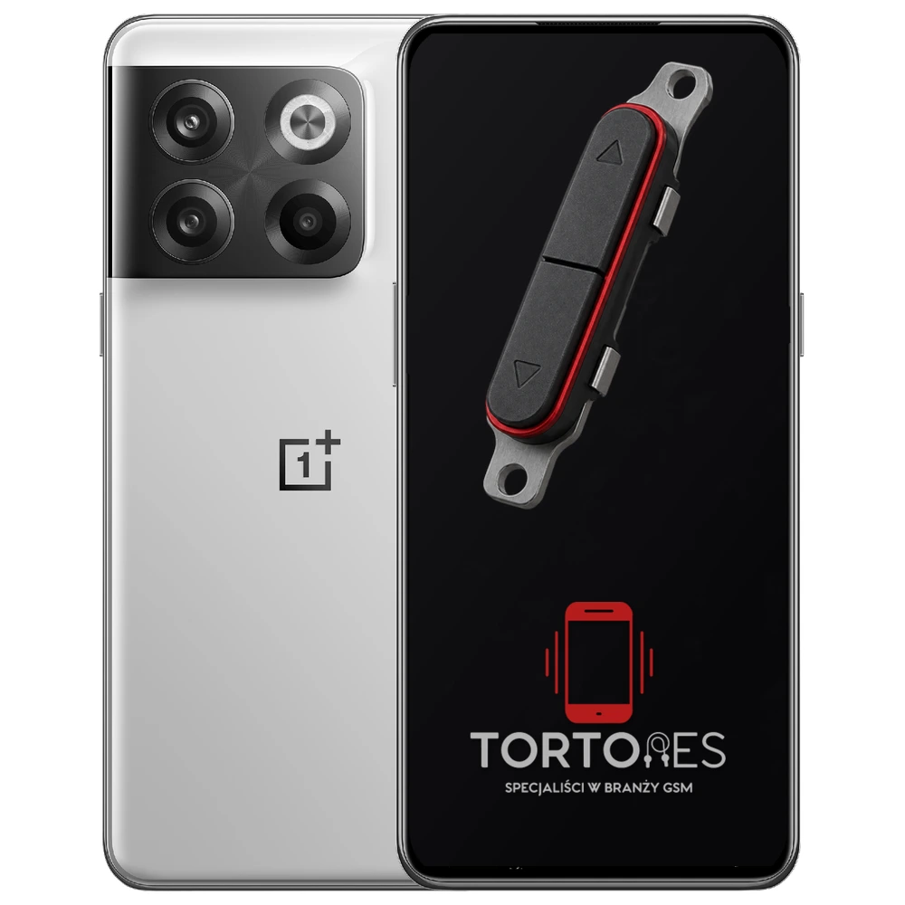 OnePlus 10T z symbolem przycisków - naprawa przycisków włączania i głośności