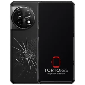 OnePlus 11 5G z ilustracją pękniętej tylnej klapki - wymiana zbitej klapki