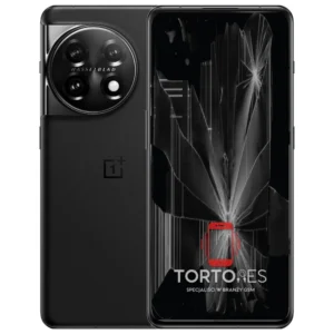 OnePlus 11 5G z ilustracją pękniętego wyświetlacza - wymiana zbitego wyświetlacza