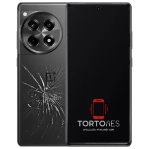 OnePlus 12R z ilustracją pękniętej tylnej klapki - wymiana zbitej klapki