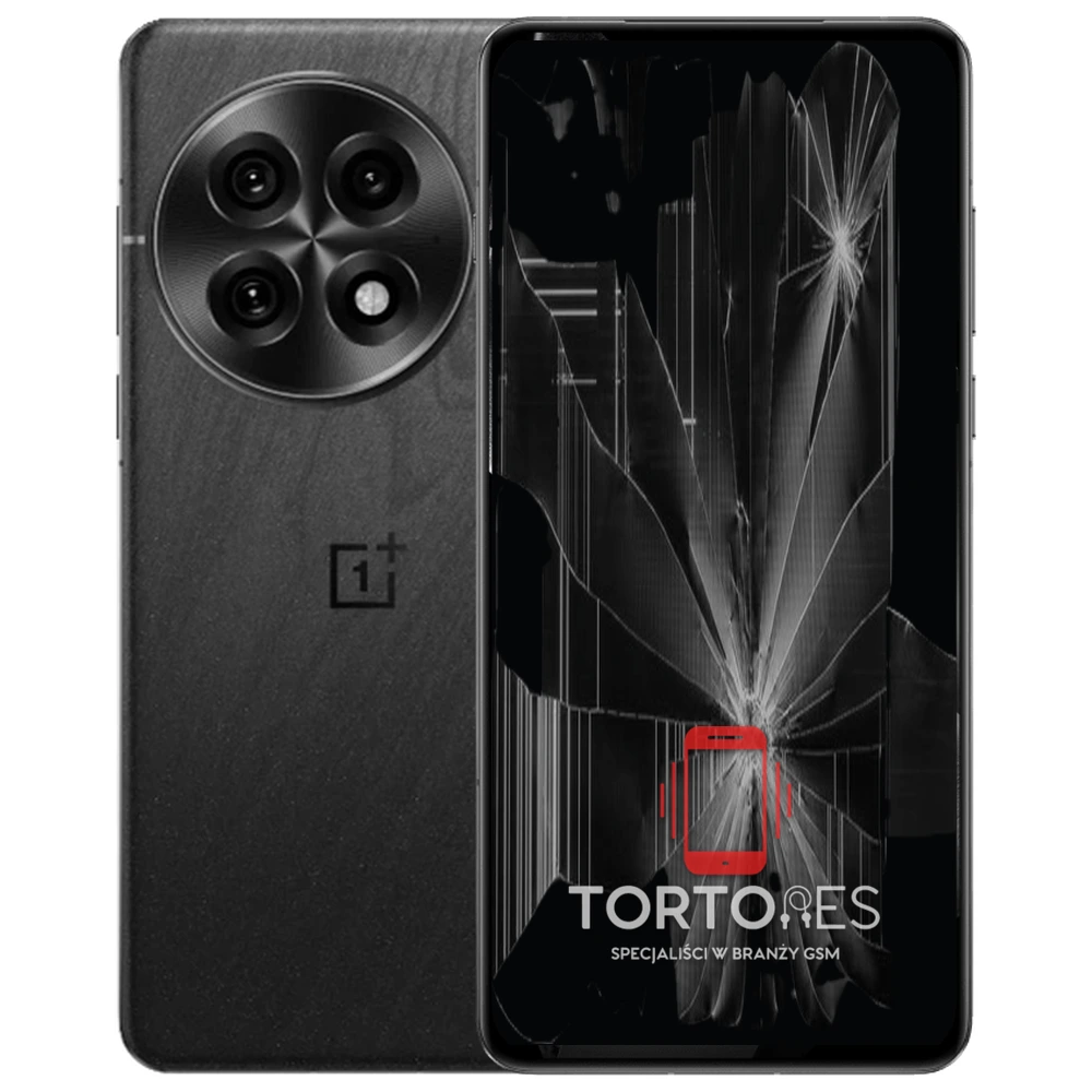 OnePlus 13 z ilustracją pękniętego wyświetlacza - wymiana zbitego wyświetlacza