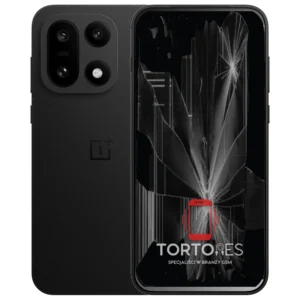 OnePlus 15 z ilustracją pękniętego wyświetlacza - wymiana zbitego wyświetlacza