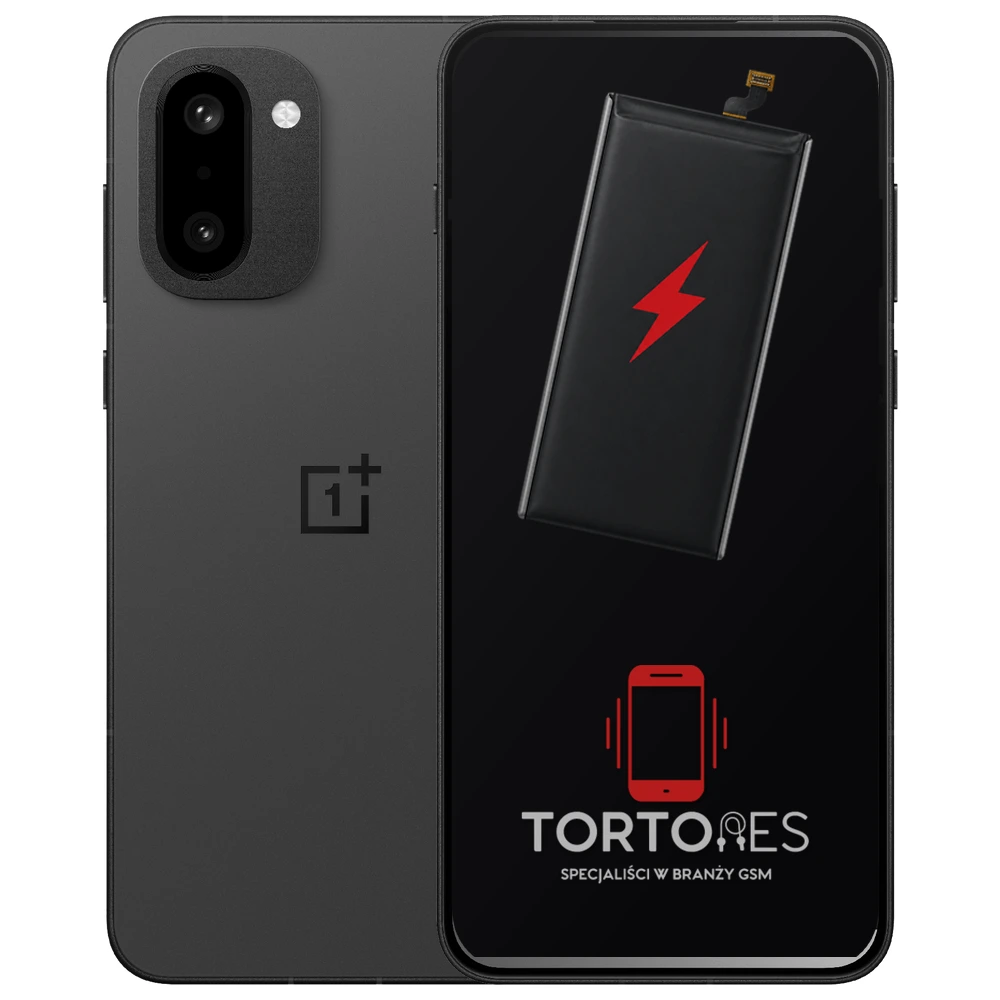 OnePlus 15R z ilustracją baterii - wymiana baterii