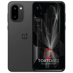 OnePlus 15R z ilustracją pękniętego wyświetlacza - wymiana zbitego wyświetlacza