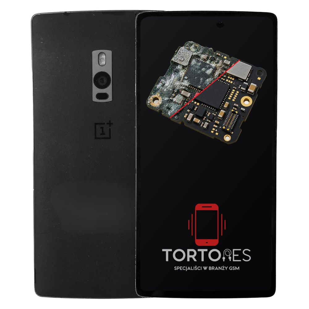 OnePlus 2 z ilustracją zalania - czyszczenie po zalaniu
