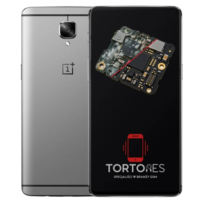 OnePlus 3 z ilustracją zalania - czyszczenie po zalaniu