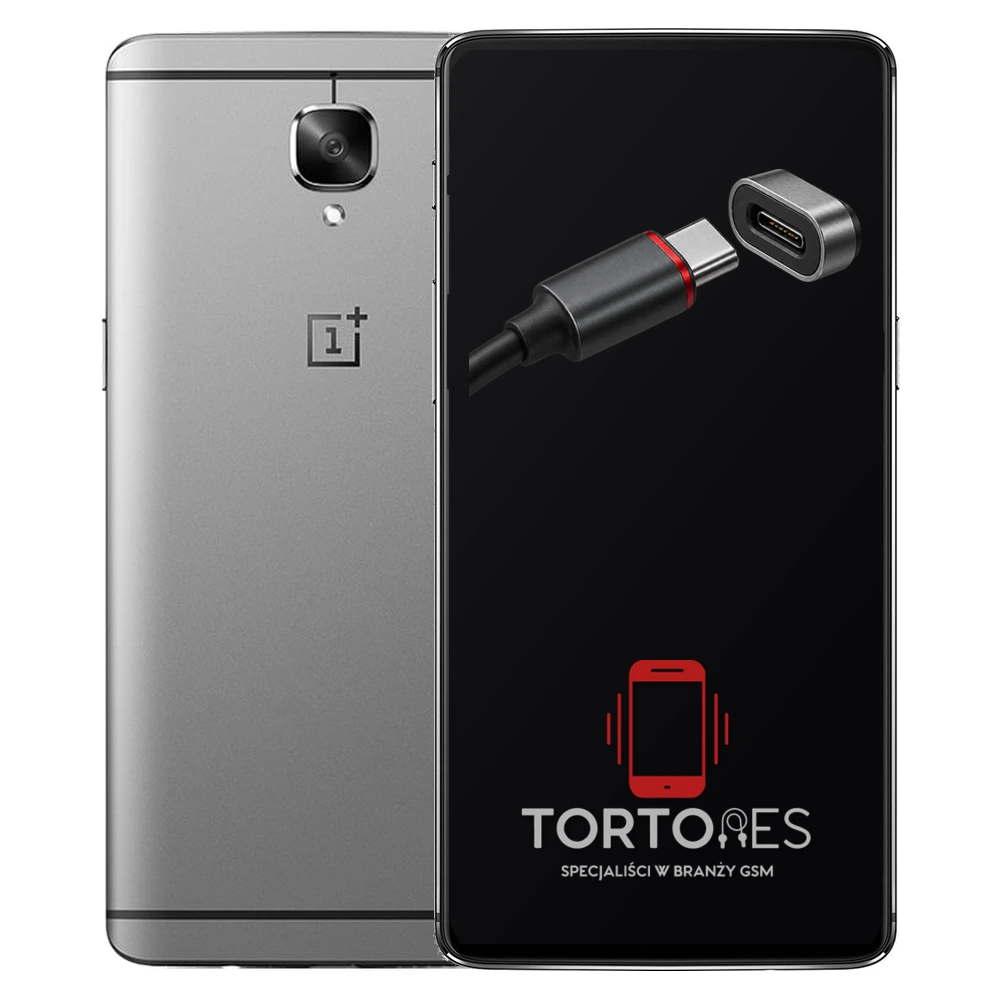 OnePlus 3 z ilustracją złącza ładowania - naprawa złącza ładowania