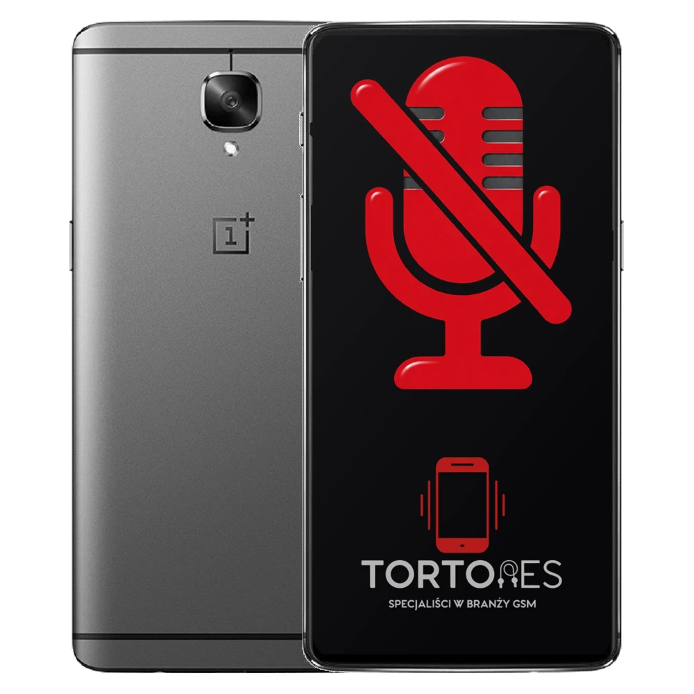 OnePlus 3T z symbolem mikrofonu - naprawa mikrofonu