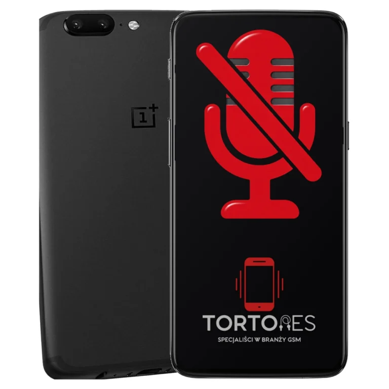 OnePlus 5 z symbolem mikrofonu - naprawa mikrofonu