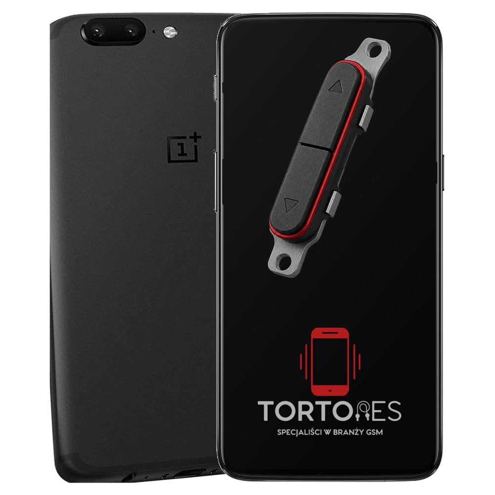 OnePlus 5 z symbolem przycisków - naprawa przycisków włączania i głośności