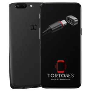 OnePlus 5 z ilustracją złącza ładowania - naprawa złącza ładowania