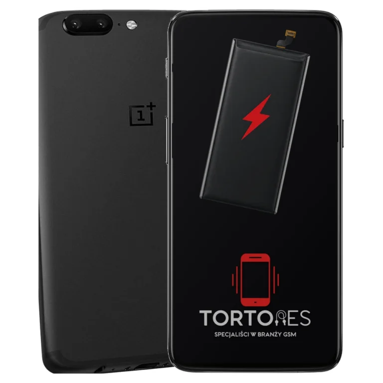 OnePlus 5 z ilustracją baterii - wymiana baterii