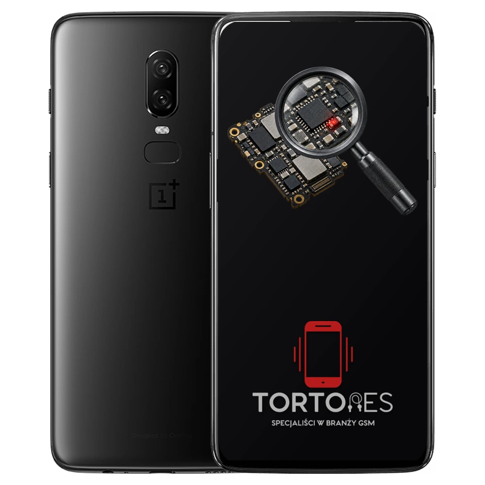 OnePlus 6 z symbolem diagnostyki - diagnoza telefonu