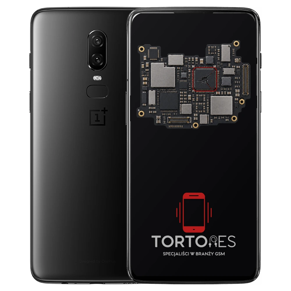 OnePlus 6 z ilustracją płyty głównej - naprawa płyty głównej